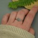 Mini pierścionek regulowany kryształ górski wire wrapping