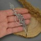 Spinka ze szpilką do włosów i szala broszka ozdobna kwarc różowy wire wrapping