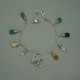 Magiczna kolorowa bransoletka serce, wire wrapping, stal chirurgiczna