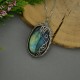 Wisiorek kolorowy labradoryt, wire wrapping