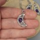 Wisiorek księżyc, półksiężyc ametyst wire wrapping