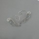Nausznice z drutu błękitny topaz wire wrapping