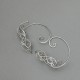 Nausznice z drutu błękitne labradoryty wire wrapping
