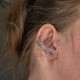 Nausznice z drutu błękitne labradoryty wire wrapping