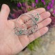 Nausznice z drutu, zielony agat wire wrapping