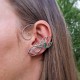 Nausznice z drutu, zielony agat wire wrapping