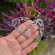 Oryginalne nausznice uszy elfa, kamień księżycowy wire wrapping