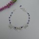 Oryginalny naszyjnik kryształ górski i lapis lazuli, wire wrapping