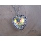Wisiorek serce Swarovski Crystal AB