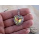 Wisiorek serce Swarovski Crystal AB