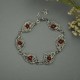 Bransoletka czerwony karneol, wire wrapping
