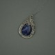 Duży wisiorek sodalit wire wrapping