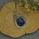 Duży wisiorek sodalit wire wrapping