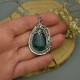 Duży wisiorek zielony apatyt wire wrapping