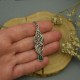 Oryginalny wisiorek zielony onyks, wire wrapping