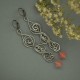Kolczyki kwarc malinowy, wire wrapping