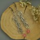 Kolczyki kwarc malinowy, wire wrapping