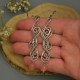Kolczyki kwarc malinowy, wire wrapping