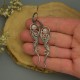 Kolczyki kamień księżycowy wire wrapping