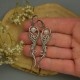 Kolczyki kamień księżycowy wire wrapping