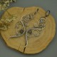 Długie unikatowe kolczyki niebieskie labradoryty wire wrapping