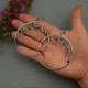 Kolczyki koła lapis lazuli wire wrapping
