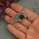 Wisiorek koło obsydian złocisty, wire wrapping, kółko