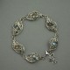 Bransoletka kolorowe labradoryty, wire wrapping