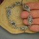 Bransoletka kolorowe labradoryty, wire wrapping