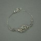 Bransoletka niebieski labradoryt, wire wrapping