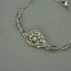 Bransoletka niebieski labradoryt, wire wrapping