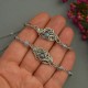 Bransoletka niebieski labradoryt, wire wrapping