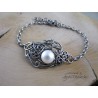 Bransoletka z perłami, wire wrapping