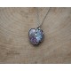 Wisiorek serce Swarovski Violet AB