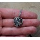 Wisiorek serce Swarovski Silver Night, wire wrapping