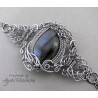 Bransoletka z labradorytem, wire wrapping