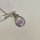 Mały wisiorek z ametystem, wire wrapping