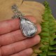 Wisiorek agat dendrytowy, wire wrapping, stal chirurgiczna