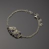 Bransoletka z ametystami, ametyst wire wrapping