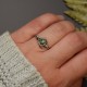 Mini pierścionek regulowany turkus, stal chirurgiczna