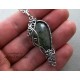 Wisiorek Prehnit, wire wrapping
