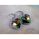 Kolczyki serca Swarovski Vitrail Medium, wire wrapping