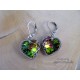 Kolczyki serca Swarovski Vitrail Medium, wire wrapping