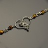 Bransoletka serce z tygrysim okiem wire wrapping tygrysie oko