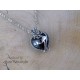 Kolczyki serca Swarovski Silver Light, wire wrapping