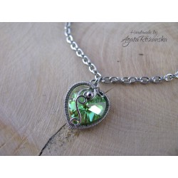 Bransoletka Swarovski, wire wrapping