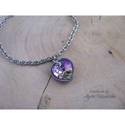 Bransoletka Swarovski, wire wrapping