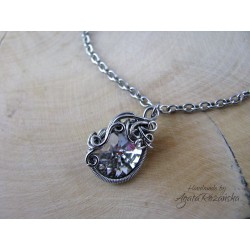 Bransoletka Swarovski, wire wrapping