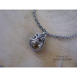 Bransoletka Swarovski, wire wrapping