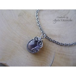 Bransoletka Swarovski, wire wrapping